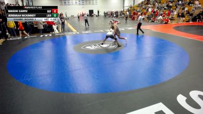 157 lbs Champ. Round 1 - Mason Cantu, Indianapolis vs Jeremiah McKinney, Lourdes