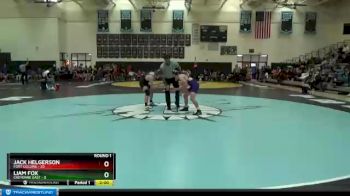 132 lbs Round 1 (4 Team) - Liam Fox, Cheyenne East vs Jack Helgerson, Fort Collins