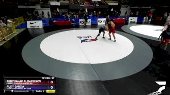 97 lbs Semifinal - Abdymanap Almazbekov, Chabot Gladiator Wrestling vs Rudy Garcia, Team Selma Wrestling Club