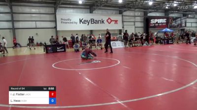 74 kg Round Of 64 - Jacob Fistler, Jackrabbit Wrestling Club vs Leo Hess, Husky Elite Wrestling Club