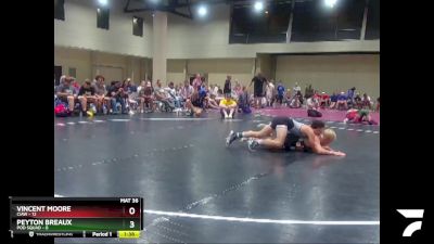 120 lbs Placement (4 Team) - Peyton Breaux, Pod Squad vs Vincent Moore, CIAW