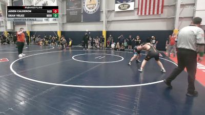 140 lbs Quarterfinal - Aiden Calderon, Hasbrouck Heights vs Dean Velez, Morris Plains