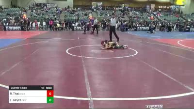 50 lbs Quarterfinal - Rylan Thai, Golden Back vs Elijah Reyes, Grizzly ...