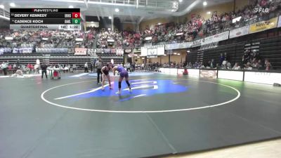 110 lbs Quarterfinal - Devery Kennedy, Erie Hs vs Cadence Koch, Oakley HS