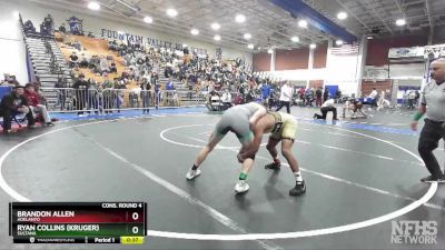 144 lbs Cons. Round 4 - Ryan Collins (Kruger), Sultana vs Brandon Allen, Adelanto