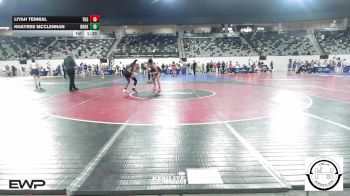 128 lbs Quarterfinal - Liyah Tennial, Tulsa Union Girls vs Khayree McClennan, Broken Arrow Girls Junior High