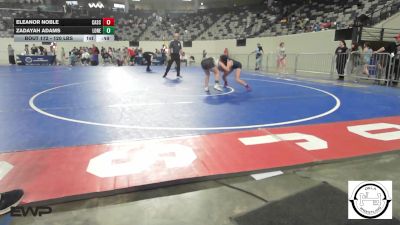 120 lbs Consi Of 8 #1 - Eleanor Noble, Cascia Hall vs Zadayah Adams, Lone Grove
