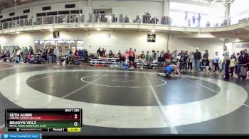 120 lbs Cons. Round 6 - Seth Aubin, Hobart Wrestling Club vs Bradyn Volz, Royal Pride Wrestling Club