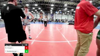 220 lbs Round Of 64 - Mason Knight, MI vs Tyler Shellenbarger, OH