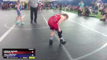 90 lbs Round 1 - Cecilia Michael, Brecksville vs Myla McCully, Mat Queens WC