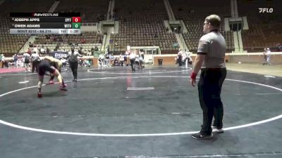 6A 215 lbs Quarterfinal - Owen Adams, Wetumpka vs Joseph Apps, Spanish Fort