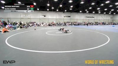 40 lbs Rr Rnd 1 - Jociana Martinez, SOTM OK K-6 2 vs Olivia Hawes, Mat Warriors K-6