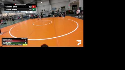 50 lbs Cons. Semi - Norah Gann, Team Gann Wrestling vs Lylah Reyes, Dumas Wrestling