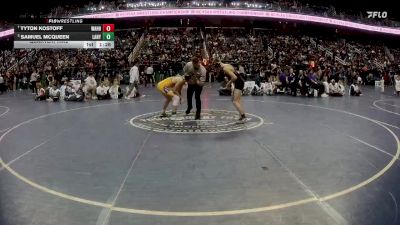 4A 132 lbs Quarterfinal - Tyton Kostoff, William Amos Hough High School vs Samuel Mcqueen, Laney