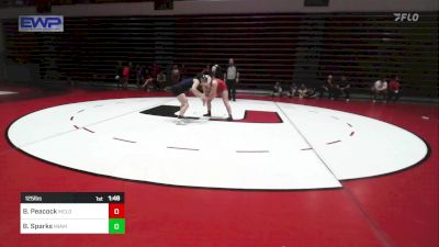 125 lbs Rr Rnd 2 - Brenlie Peacock, McLoud vs Bailey Sparks, Miami