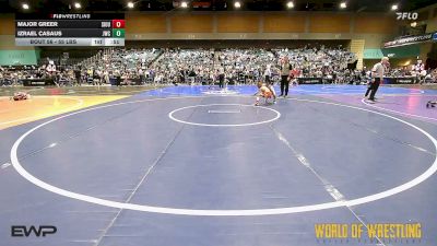55 lbs Quarterfinal - Major Greer, Siouxland Wrestling Academy vs Izrael Casaus, Juggernaut Wrestling Club