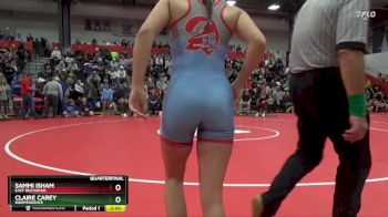 125 lbs Quarterfinal - Claire Carey, Independence vs Sammi Isham, East Buchanan