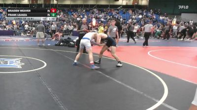 126 lbs Consi Of 16 #1 - Braiden Weaver, PA vs Frank Leanza, PA