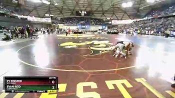 2A 145 lbs 7th Place Match - Ty Foister, W. F. West vs Evan Reid, Cedarcrest