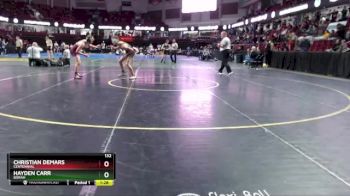 132 lbs Champ. Round 2 - Christian Demars, Centennial vs Hayden Carr, Borah