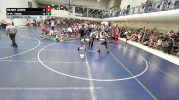 91-99 lbs Round 3 - Wyatt Mele, Peak Wrestling vs Oakley Zeddis, American Fork