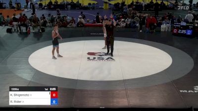 138 lbs Cons 64 #2 - Koen Shigemoto, HI vs Ryan Rider, IA