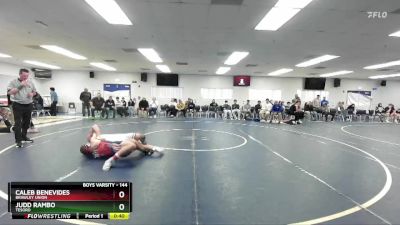 144 lbs Cons. Round 2 - Caleb Benevides, Brawley Union vs Judd Rambo, Tesoro
