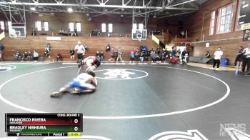 132 lbs Cons. Round 2 - Bradley Nishiura, Prospect vs Francisco Rivera, Hollister