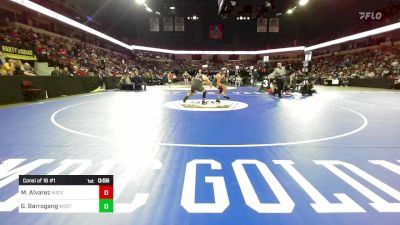 175 lbs Consi Of 16 #1 - Michael Alvarez, Mater Dei vs Gabriel Barrogang, West Valley