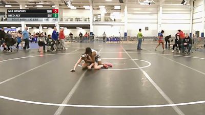 123 lbs Consolation - Mia Henckel, Team Tugman vs Nico Aly, Dirty Den WC