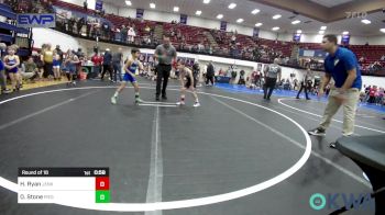 52 lbs Round Of 16 - Henry Ryan, Jenks Trojan Wrestling Club vs Oaklee Stone, Piedmont