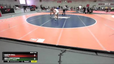 197 lbs Quarterfinal - Hadyn Ball, Wabash vs Ben Kawczynski, Wisconsin-La Crosse