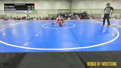 115 lbs Rr Rnd 1 - Ella Wells, Storm Wrestling Center vs Lydia Suniga, Super Girls 7-12