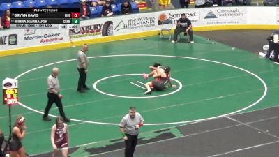 150 lbs Quarterfinal - Brynn Davis, Ringgold vs Mirra Harbaugh, Chambersburg