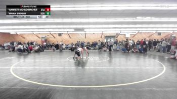 135 lbs Quarterfinal - Garrett Mehlenbacher, Atlanta vs Brian Brobst, Schuylkill Haven