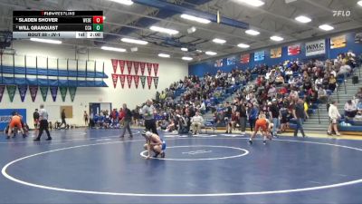 JV-1 lbs Round 2 - Will Granquist, Clear Creek-Amana vs Sladen Shover, West Delaware, Manchester