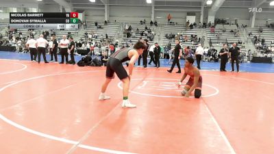 160 lbs Consi Of 4 - Nicolas Barrett, VA vs Donovan Symalla, CO