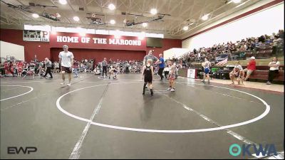 49 lbs Consi Of 8 #2 - Kross Kemble, Ponca City Wildcat Wrestling vs Ash Cermak, Perry Wrestling Academy