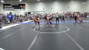 145 lbs Cons. Round 2 - Nevaeh Brown, Bonner Springs vs Mia Munden, Larned Jr Indian Wrestling Club
