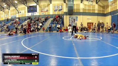 78 lbs Placement Matches (8 Team) - Lucas Pipito, Delta Wrestling Club Inc. vs Esdon Morphet, Indian Creek Wrestling Club (S)