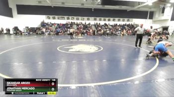 138 lbs Cons. Round 2 - Sikandar Arozo, Bella Vista vs Jonathan Mercado, Fountain Valley