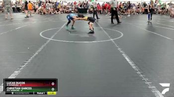 52 lbs Round 2 (4 Team) - Lucas Ducos, FL Scorpions vs Christian Garces, Mat Warriors