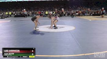 D4-132 lbs Quarterfinal - Alex Boyer, Union City HS vs Luke Harrington, Gabriel Richard (Riverview)