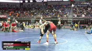 2A-120 lbs Cons. Round 2 - Spencer Fink, Harlan Community vs Kaydin Jones, Union, LaPorte City