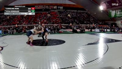 G 152 lbs Cons. Round 2 - Kyla Gonzalez, Twin Falls vs Caroline Huml, South Fremont