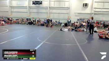 140 lbs Round 3 (6 Team) - Brayden Kindt, U2 Upstate Uprising vs John Davidson, Contenders Green