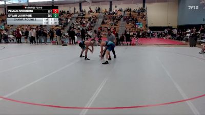 149 lbs Champ. Round 2 - Dylan Louwagie, Southwest State vs Zavian Geronimo, Iowa Central Community College