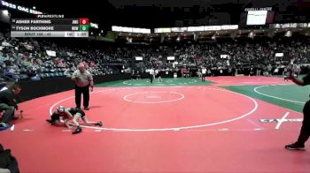 45 lbs Champ. Round 2 - Asher Farthing, AWC1 vs Tyson Bockmore, WSW1