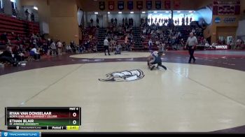 165 lbs Quarterfinal - Ryan Van Donselaar, North Iowa Area Community College vs Ethan Blair, St. Ambrose University