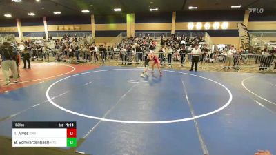 82 lbs Round Of 32 - Tristan Alves, Spring Hills WC vs Braden Schwarzenbach, Mtc